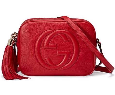 gucci soho medium crossbody bag red|Gucci soho denim bag.